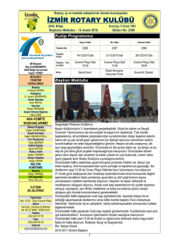 İZMİR ROTARY KUL&Uuml;B&Uuml;