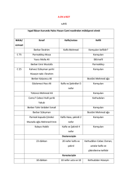A.DV.d 827 s.4-5 Irgad B&acirc;zarı kurunde Halıcı Hasan Cami