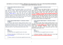 5686 Sayili Jotermal Kaynaklar ve Dogal Mineralli Sular Kanunu