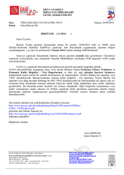 ORTA ANADOLU İHRACAT&Ccedil;I BİRLİKLERİ GENEL SEKRETERLİĞİ