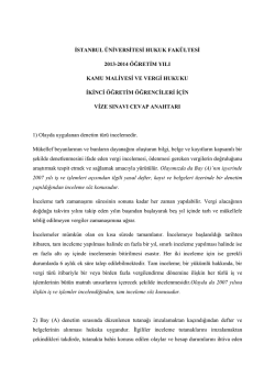 istanbul &uuml;niversitesi hukuk fak&uuml;ltesi 2013
