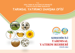 kirsehir - TC Gıda Tarım ve Hayvancılık Bakanlığı