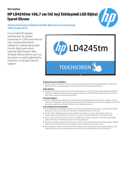 HP LD4245tm 106,7 cm (42 in&ccedil;) Etkileşimli LED