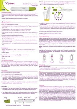 Gebelik testi kullanım kılavuzu