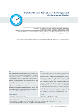 The Role of Lifestyle Modifications in the Management of Migraine