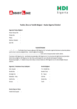 pdf indir - Assist Line Hasar İhbar Sistemi