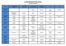 2013-2014 Eğitim-&Ouml;ğretim Yılı Bahar Yarıyılı Sınav Programı