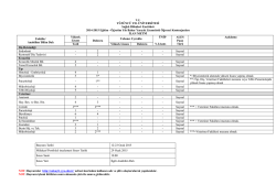 Sağlık Bilimleri Lisans&uuml;st&uuml; &Ouml;ğrenci Kontenjanları