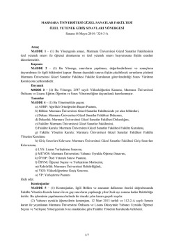 1/7 MARMARA &Uuml;NİVERSİTESİ G&Uuml;ZEL SANATLAR FAK&Uuml;LTESİ