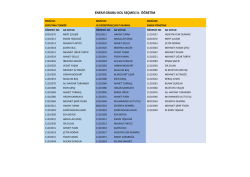 2014-2015 Kol Se&ccedil;meli Ders Listesi