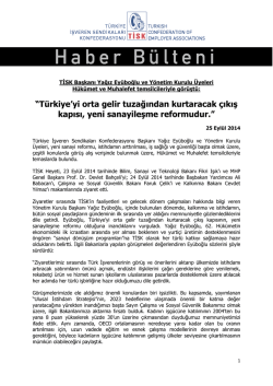 Haber B&uuml;ltenini G&ouml;r&uuml;nt&uuml;lemek İ&ccedil;in Tıklayınız