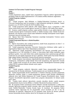 Senato 2013-9-5 YY&Uuml; Yandal Program Y&ouml;nergesi