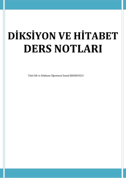 DERS NOTLARI - T&uuml;rk Dili ve Edebiyatı &Ouml;ğretmeni