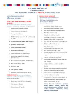 istek semiha şakir okulları istek barış ilkokulu 2014