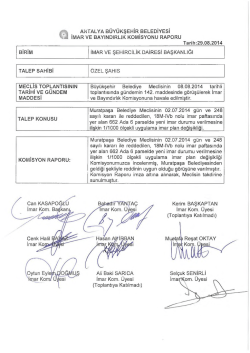 G&uuml;ndemin 61.Maddesi - Antalya Belediyesi