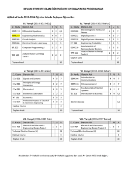 devam etmekte olan &ouml;ğrencilere uygulanacak programlar