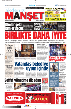 Şeffaf y&ouml;netime ilk adım