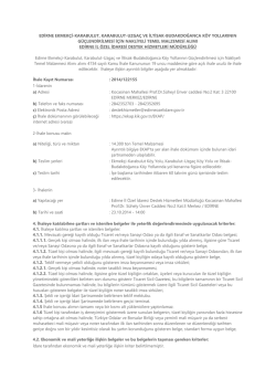 edirne ekmek&ccedil;i-karabulut, karabulut-uzga&ccedil; ve iltisak