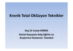 Kronik Total Okl&uuml;zyon Teknikler
