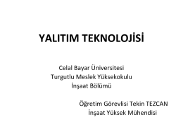 Cam y&uuml;n&uuml; - Celal Bayar &Uuml;niversitesi