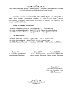 Elmalı Günler Sosyal Sorumluluk Projesi Resim Yarışması Sonuçları
