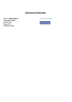 Delusional Disorder pdf