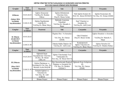 EĞİTİM YÖNETİMİ TEFTİŞİ PLANLAMASI VE EKONOMİSİ