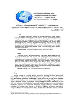 According to the Event Documents Arhives of Kırmızı Kasaba