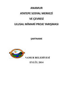 anamur atatepe sosyal merkezi ve &ccedil;evresi ulusal mimari