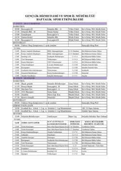 3 EKİM 2014 HAFTALIK B&Uuml;LTEN