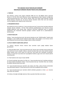 ted ankara koleji mezunları derneği mezunlar ormanı onlıne fidan