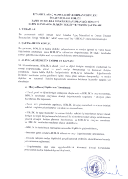 Basın ve Halkla İlişkiler Danışmanlığı Hizmeti Satın Alınması