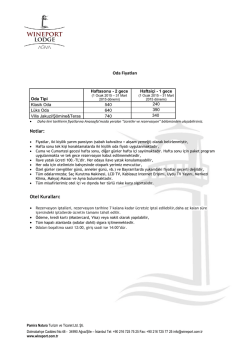 G&uuml;ncel oda fiyatlarımız