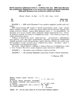 MADDE 1. &mdash; 4598 sayılı Kanunun 9 ncu maddesi