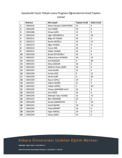 Ankara &Uuml;niversitesi Uzaktan Eğitim Merkezi