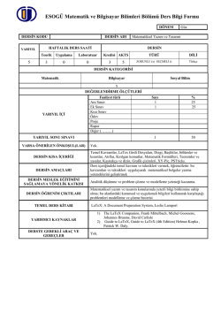 Mat.Yazım ve Tasarım