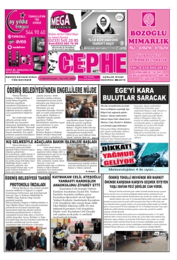 04.12.2014 Tarihli Cephe Gazetesi
