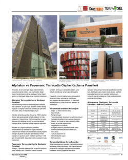 Alphaton ve Favemanc Terracotta Cephe Kaplama Panelleri