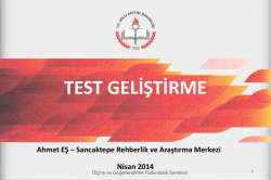 &Ouml;l&ccedil;me ve Değerlendirme Farkındalık Semineri