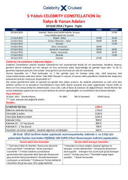 İTALYA VE YUNAN ADALARI