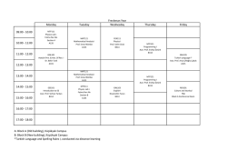 Elektrik Elektronik M&uuml;hendisliği Ders Programı
