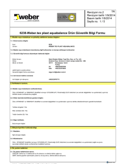 MSDS - Weber