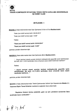 BOTAŞ HANAK KOMPRES&Ouml;R iSTASYONU YEDEK &Uuml;NiTE