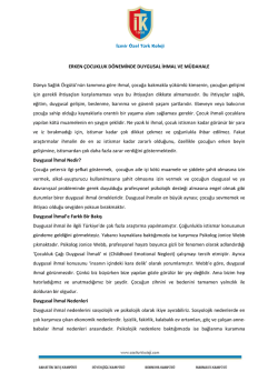 ERKEN &Ccedil;OCUKLUK D&Ouml;NEMİNDE DUYGUSAL İHMAL VE