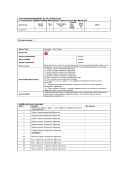 Anatomi II - Zirve &Uuml;niversitesi Sağlık Bilimleri Fak&uuml;ltesi