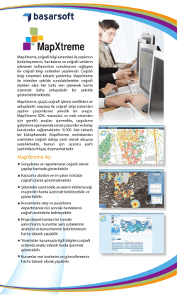 MapXtreme SDK, masa&uuml;st&uuml; ve web ortamları kurulumlar