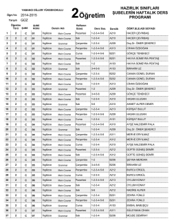 2.&ouml;ğretim - Yabancı Diller Y&uuml;ksekokulu