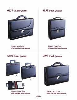 6857 Evrak Çantası 6854 Evrak Çantası