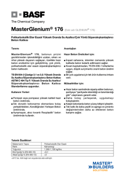 MasterGlenium&reg; 176 (Eski adı GLENIUM&reg; 176