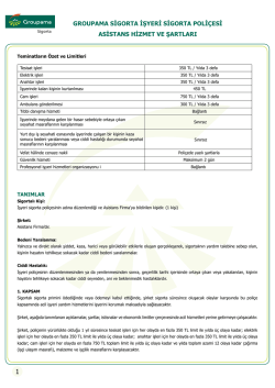 İşyeri Asistans Yardım İ&ccedil;erik ve Şartları